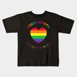 Pride Month Equality For All Kids T-Shirt